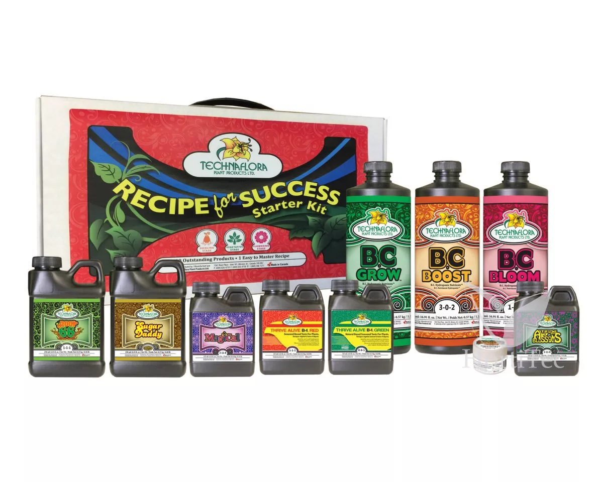 Nutrientes, TECHNAFLORA Recipe For Success Starter Kits