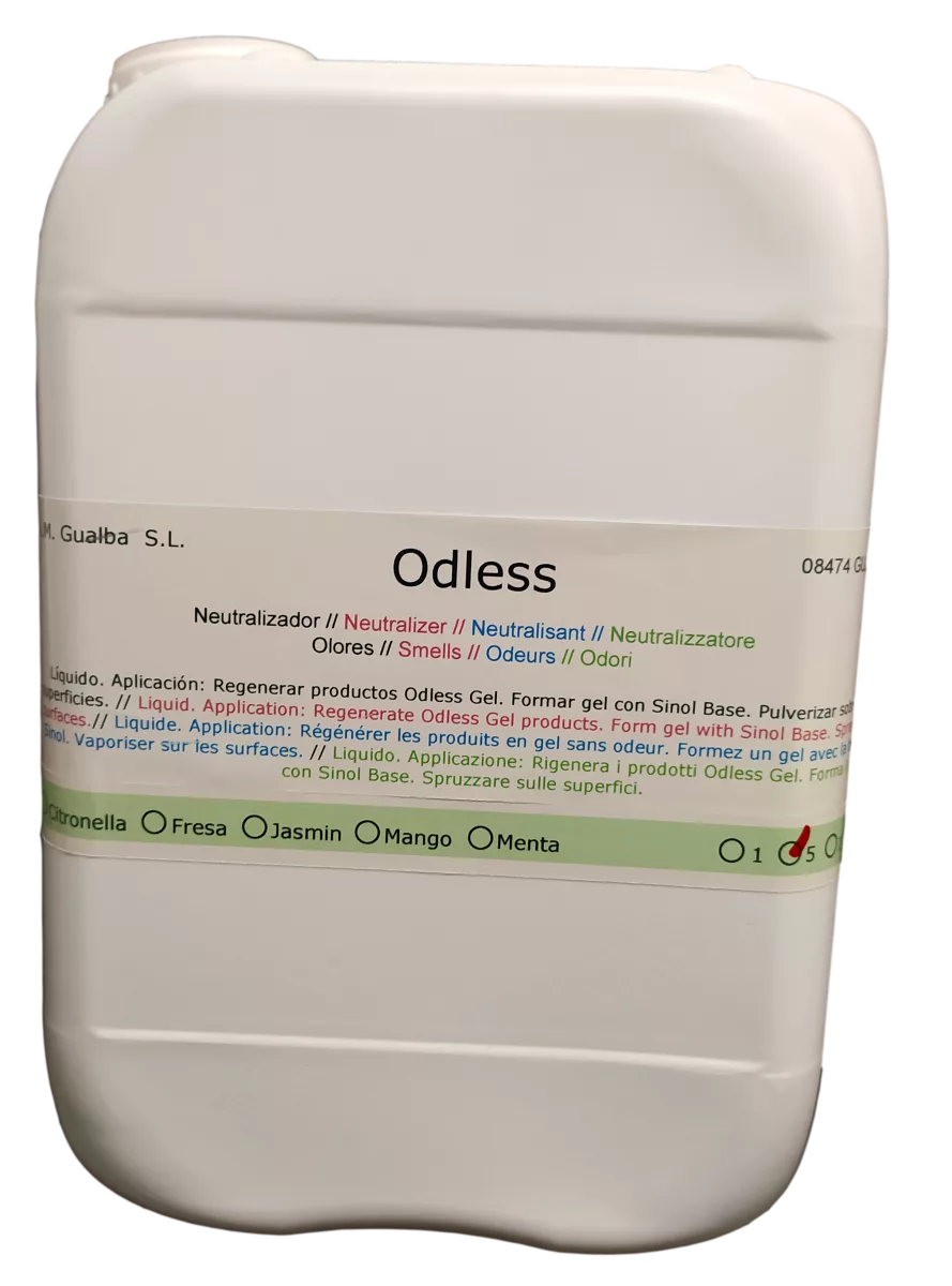 Odless Líquido Citronella 1 L - Neutralizador de Olores para Espacios Cerrados