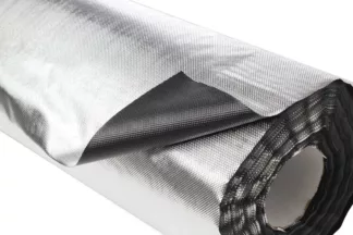 Plásticos Plástico reflectante Diamond negro (100 x 1,22 m)