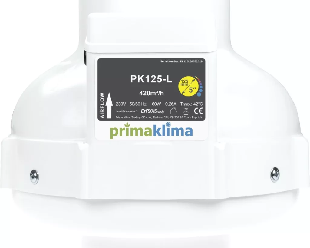 Extractor 1 velocidad Prima Klima — vista 2