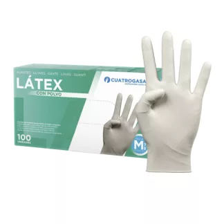 Protección y Limpieza Guantes latex talla g (8-9) (100 u)
