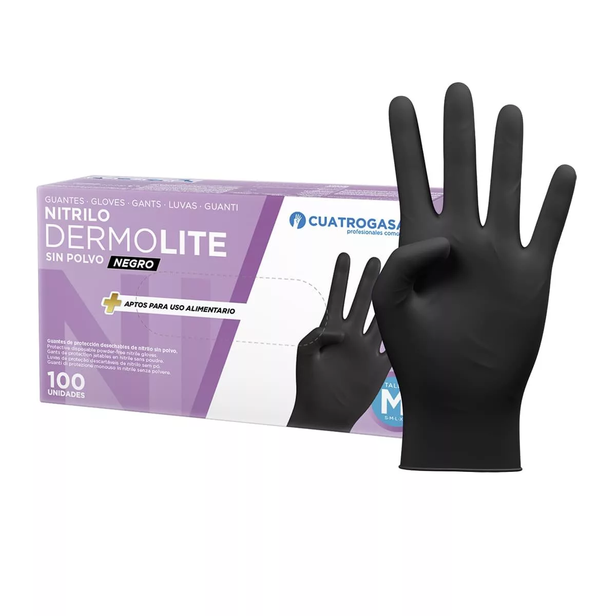 Protección y Limpieza Guantes nitrilo negro 3,5