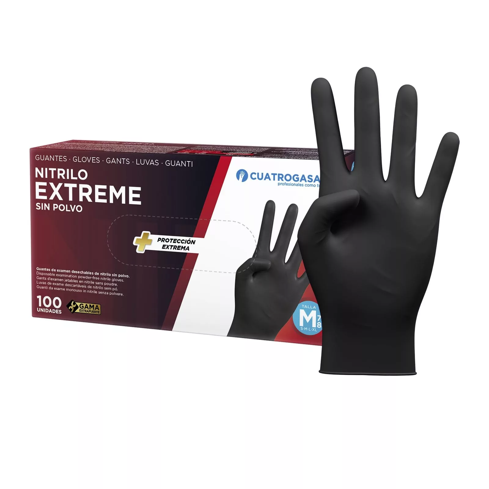 Protección y Limpieza Guantes nitrilo negro 6 gr
