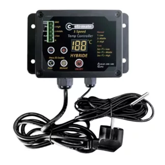 Regulación y Control de Humedad y Temperatura Controlador de temperatura hibrid 3 velocidades 4A Cli-mate