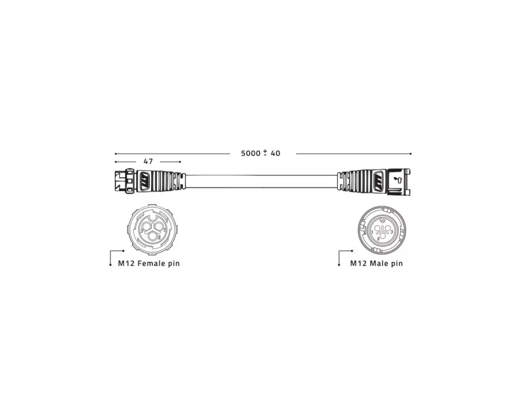 Sistemas de LEDs Cables de extensión 5 m Driver Remote Zeus (2 uds) — vista 3