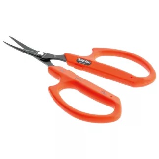 Tijeras y Herramientas de Cortar Tijeras curva con punta afilada naranja Saboten