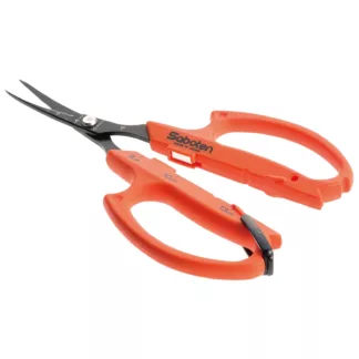 Tijeras y Herramientas de Cortar Tijeras curva y punta afilada antiadherente naranja Saboten
