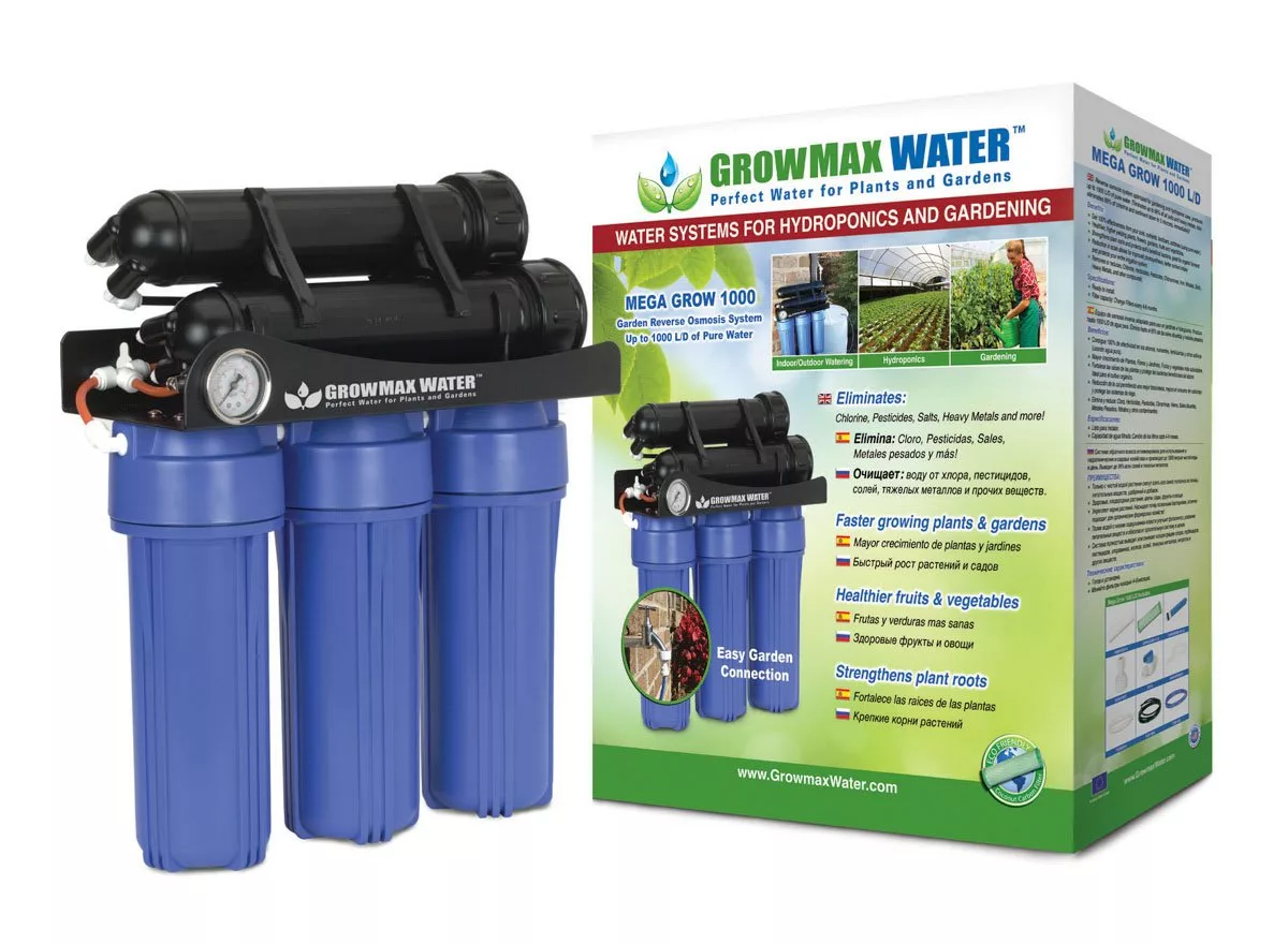 Tratamiento Agua Sistema de ósmosis inversa Mega Grow 1000 L