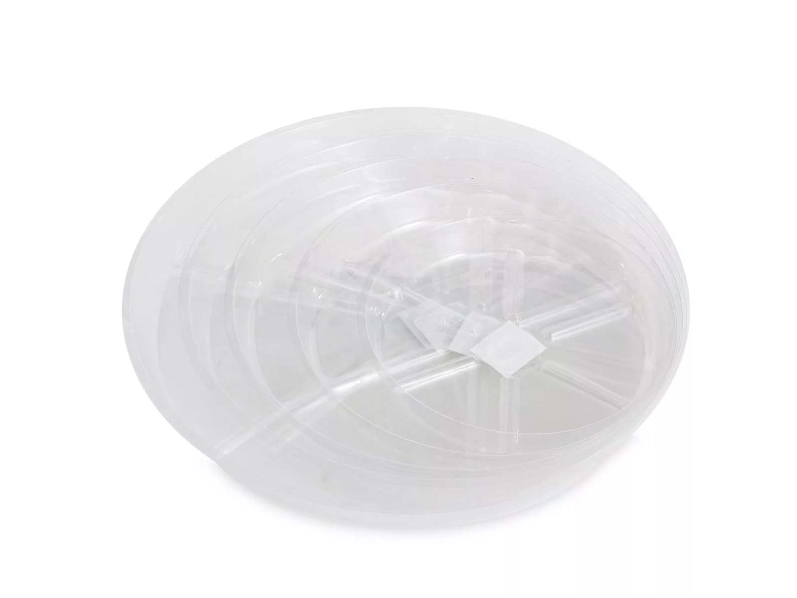 Plato redondo plástico transparente VDL