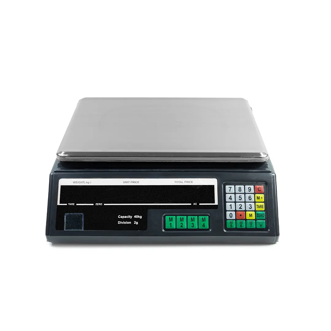 Báscula digital comercial hasta 40 kg con batería interna - AFG
