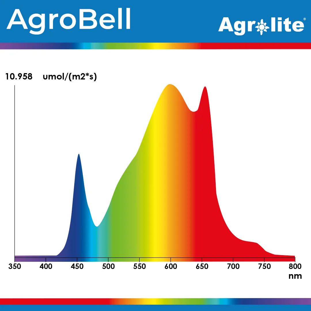 Luminaria LED AgroBell 200 W IP65 para espacios de 60 cm - Agrolite — vista 3