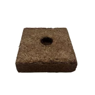 Coco Block 15 x 15 x 4 cm con maceta textil, expande a 7 L