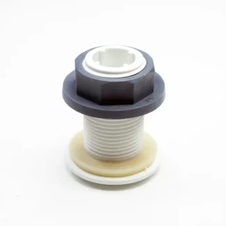 Desagüe roscado de 3/4" para mesa de cultivo hidropónica