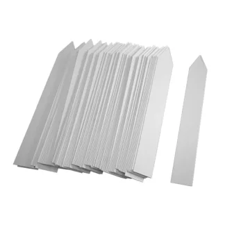Etiquetas de picar blancas de plástico de 12 cm, 500 unidades