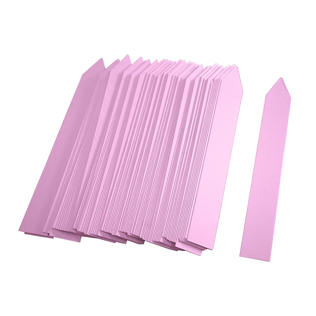 Etiquetas de picar rosas de plástico de 12 cm, 500 unidades