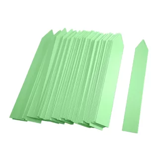 Etiquetas de picar verdes de plástico de 12 cm, 500 unidades