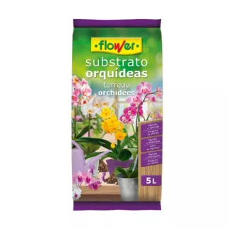 Sustrato para orquídeas con corteza de pino y perlita, 5 L - Flower