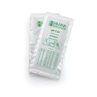 Líquido calibrador técnico pH 7.01 en formato de 20 ml - Hanna