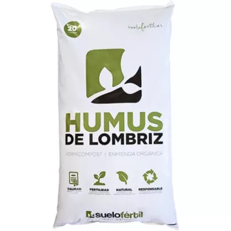 Humus de lombriz en saco de 5 L y 3 kg con materia orgánica