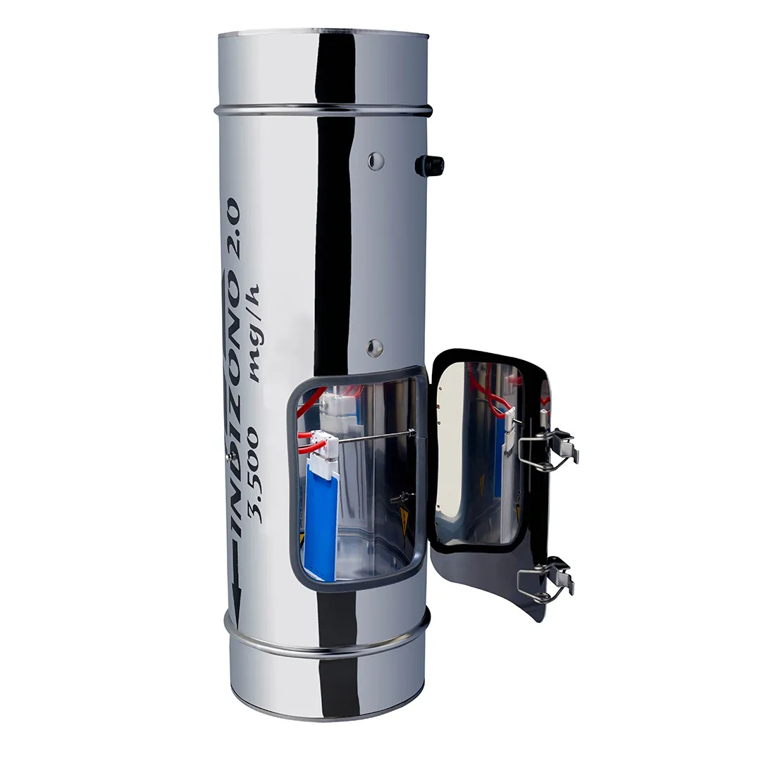 Ozonizador de 150 mm y 3.500 mg/h con puerta para placas - Indizono