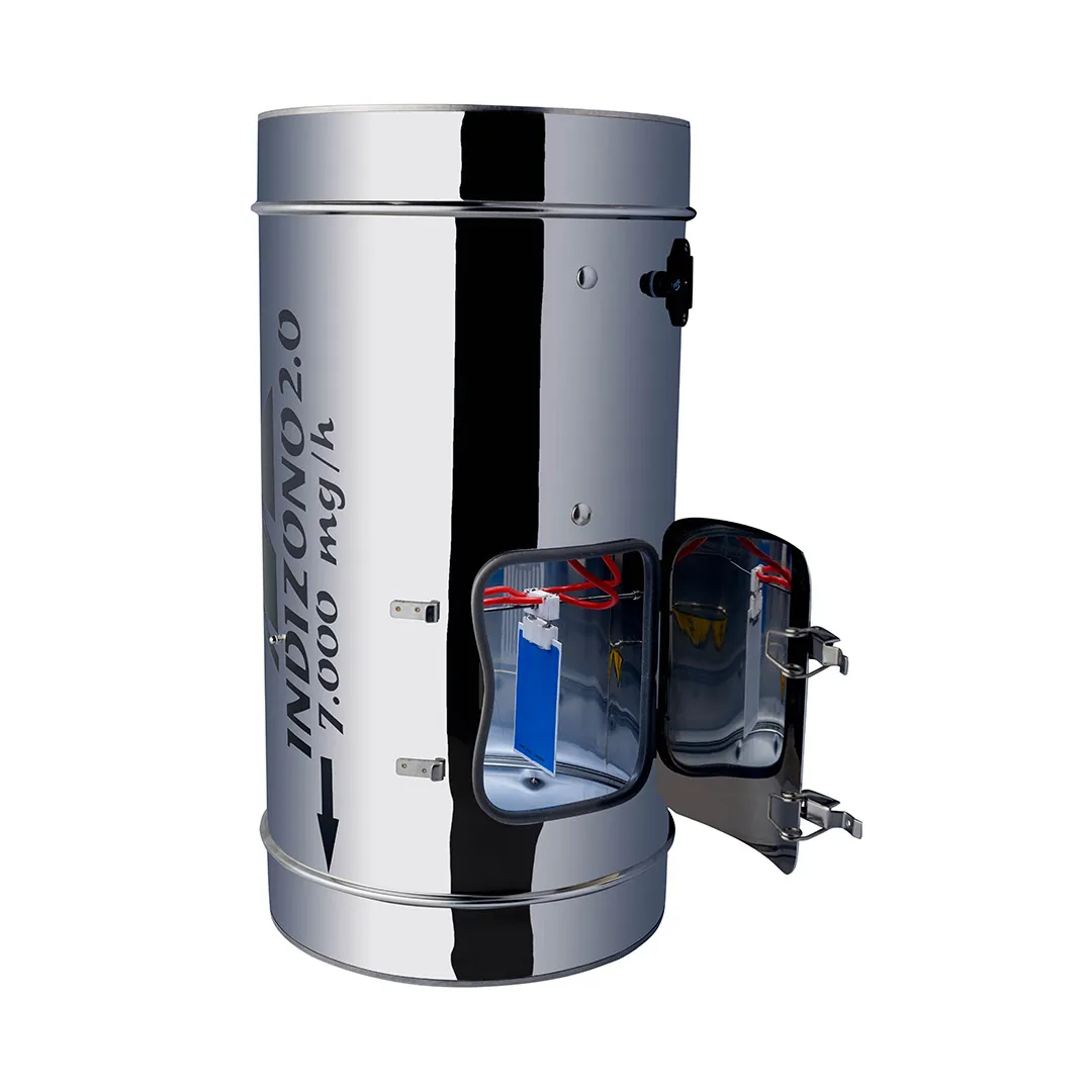 Ozonizador de 250 mm y 7.000 mg/h con puerta para placas - Indizono
