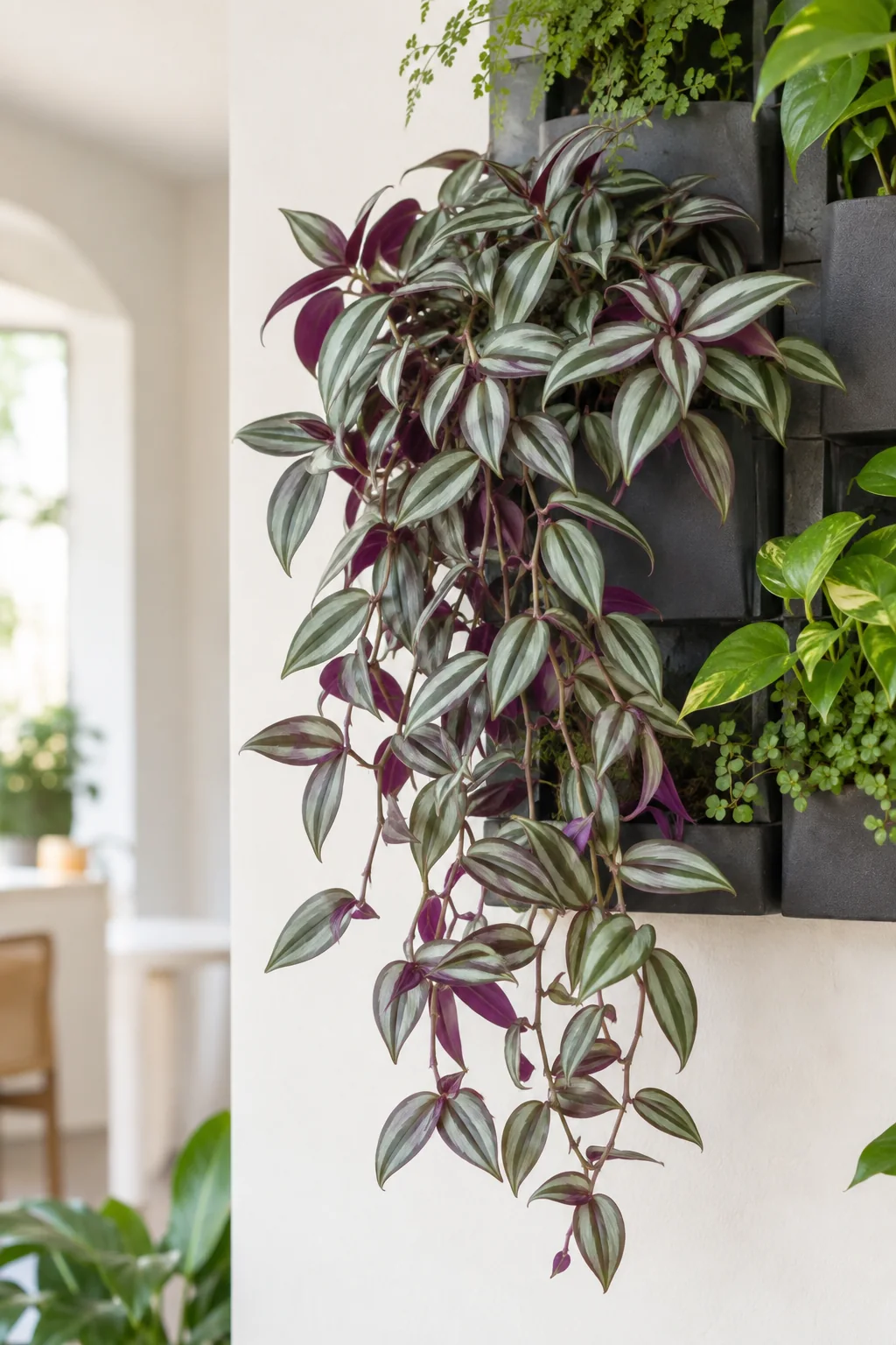 Plantas de interior para un jardín vertical