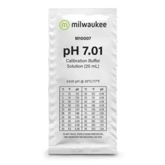 Líquido calibrador pH 7,01 de 20ml en bolsitas - Milwaukee