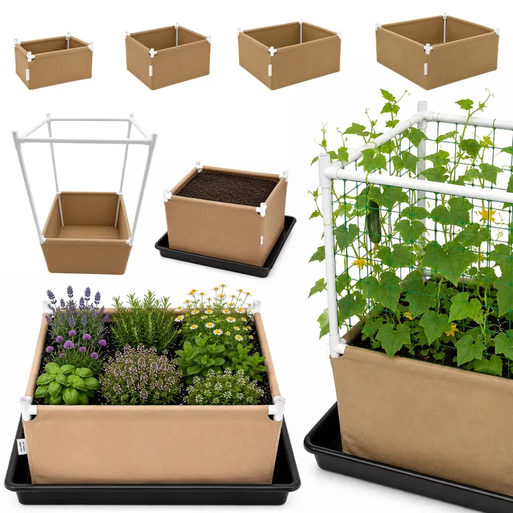 Cama de cultivo textil Grow Bed 80 x 80 x 40 cm - Neptune — vista 2