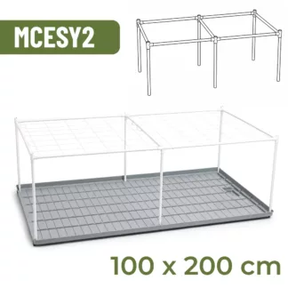 Estructura XYZ HoldNet para mesa de 100 x 200 cm - Neptune Hydroponics