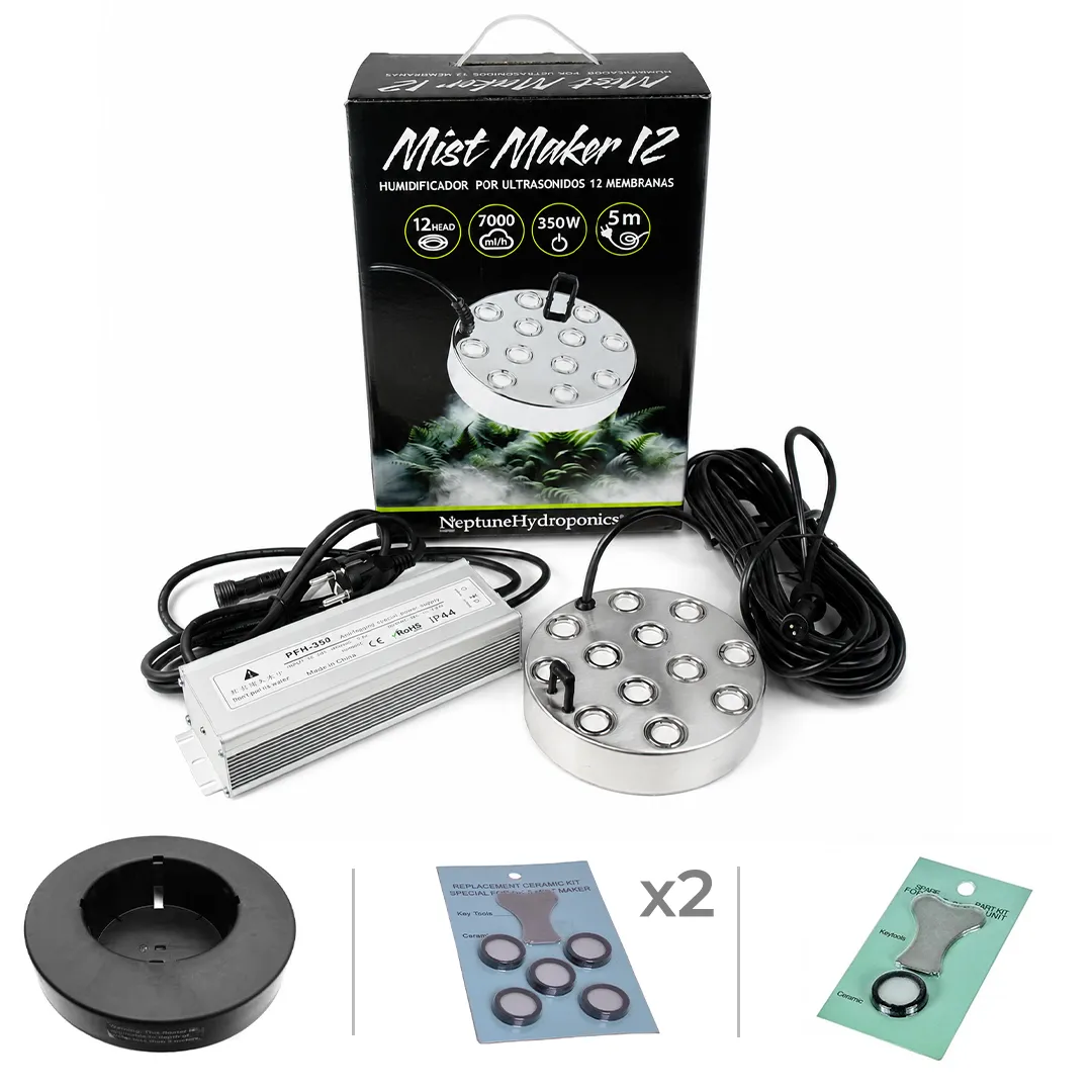 Kit humidificador ultrasónico 12 membranas 7.000 ml/h - Neptune