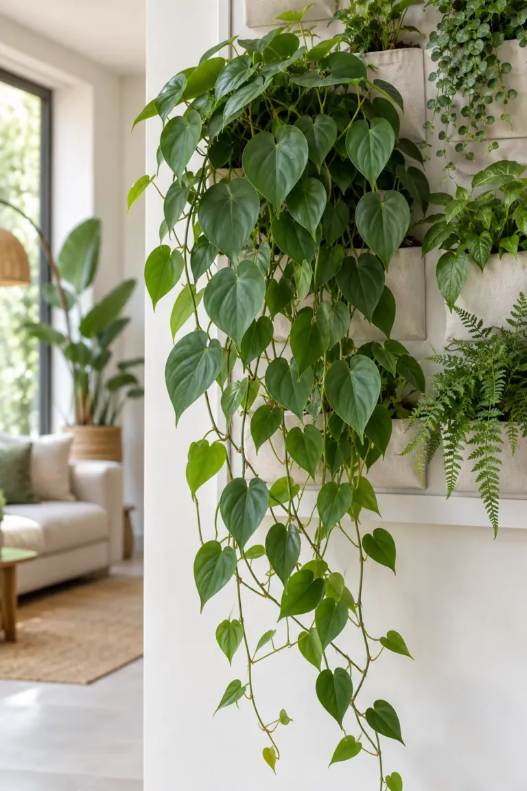 Philodendron scandens de hojas acorazonadas