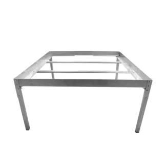 Soporte de acero para mesa de cultivo 120 x 120 cm, 43-45 cm de alto