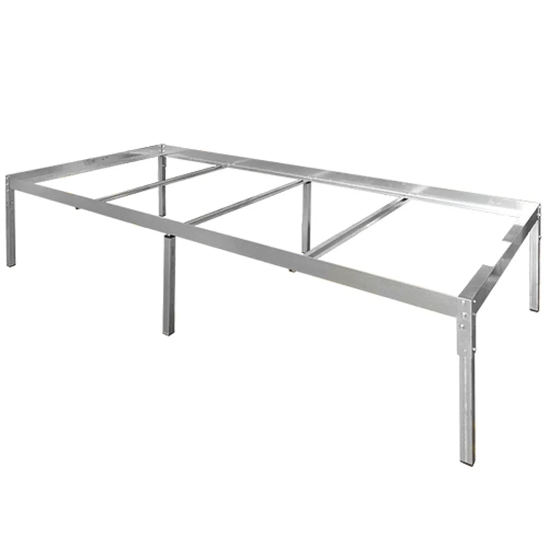 Soporte de acero para mesa de cultivo 120 x 204 cm, 43-45 cm de alto