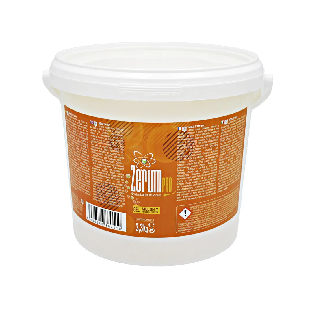 Gel ZerumPro Melón y Frutos Rojos de 3,3 Kg antiolores - Zerum